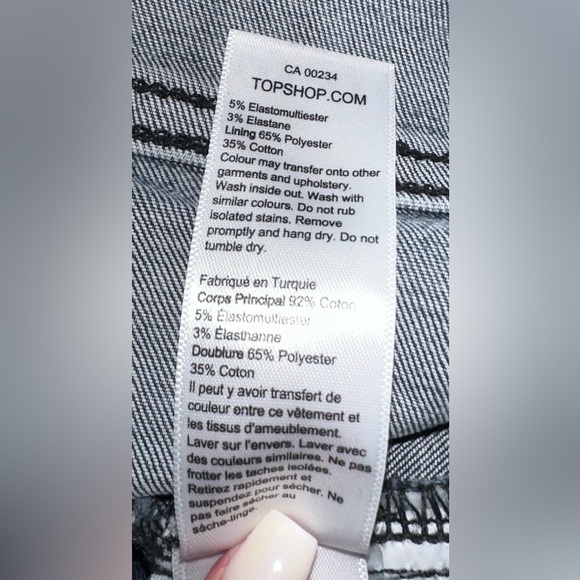 Topshop Jamie Skinny High Rise Jeans in Grey W26 L30 NWOT - Picture 10 of 10